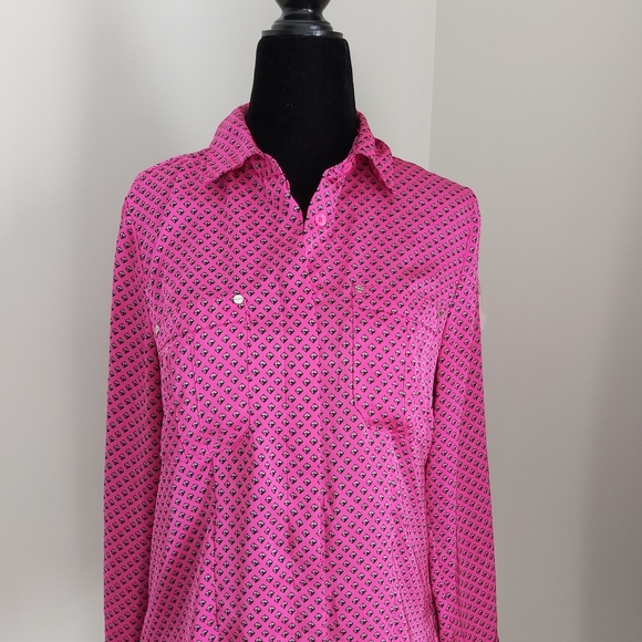 MICHAEL KORS diamond button up top - Picture 6 of 7